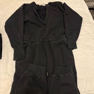 Citizens of Humanity Black Fleece Jumpsuit